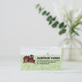 Red Barn Logo | Boerderij en tractor Visitekaartje (Staand voorkant)