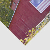 Red Barn met American Flag State License Borden Tissuepapier (Detail)