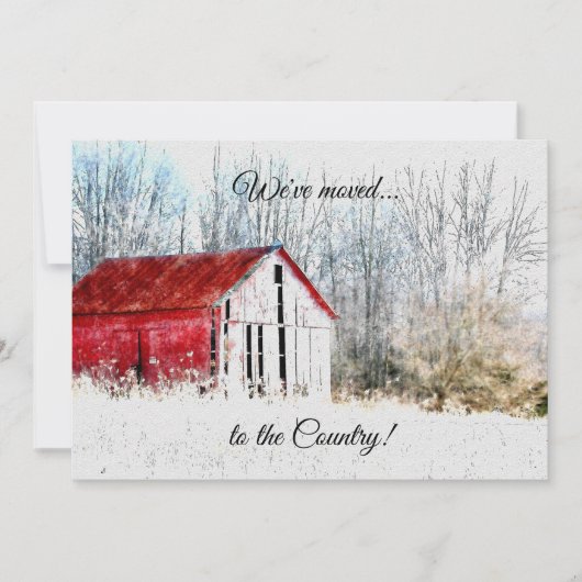 Red Barn Nieuw adres Aankondiging (Voorkant)