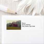 Red Barn op de heuvel Etiket (Insitu)