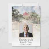 Red Barn op Hill Country Boerderij Viering van het Kaart (Voorkant)