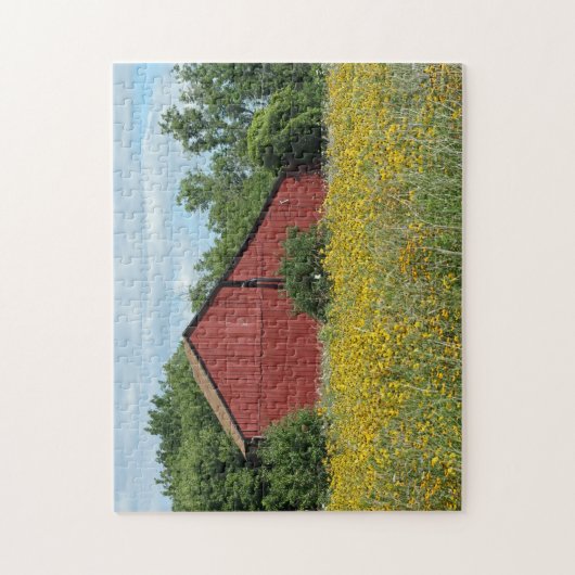 Red Barn Puzzle Legpuzzel (Verticaal)