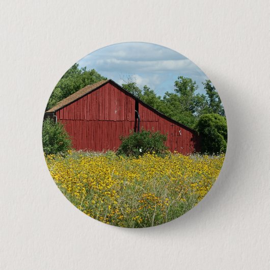 Red Barn Ronde Button 5,7 Cm (Voorkant)