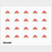 Red Barn Ronde Sticker (Vel)