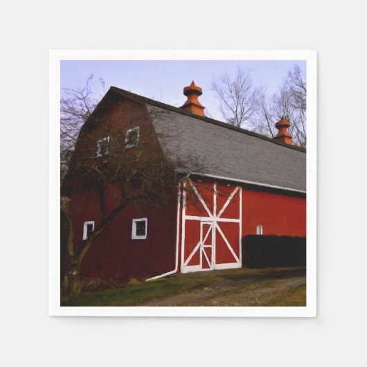 Red Barn Servetten (Voorkant)