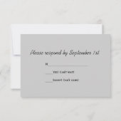 Red Barn Silo Country Wedding RSVP Response Kaart (Achterkant)