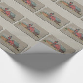 Red Barn & Two Buggies Cadeaupapier (Hoek)