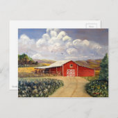 Red Barn West Virginia Boerderij Fine Art Painting Briefkaart (Voorkant / Achterkant)