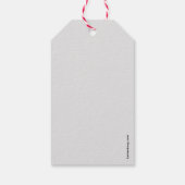 Red Barn White Snow Gift Label Cadeaulabel (Achterkant)