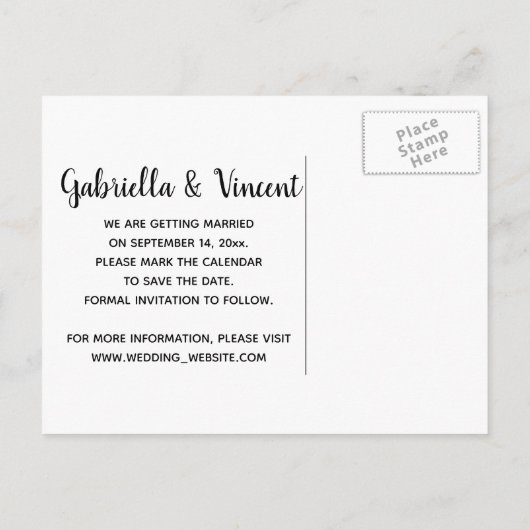 Red Barn Wood Country Weddenschap Save the Date Aankondigingskaart (Achterkant)