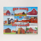 Red Barns of New England Jigzaag Puzzle Legpuzzel (Horizontaal)
