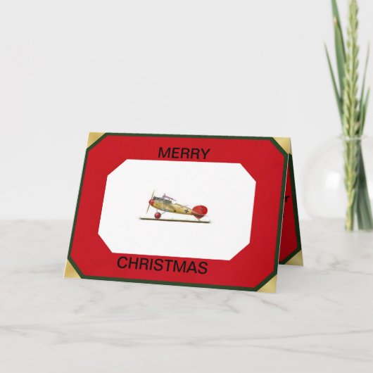 Red Baron Airplane op een Kaart (Voorkant)