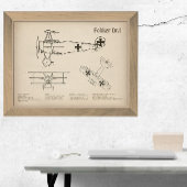 Red Baron Fokker Dr.1 - Vliegtuigblauwdruk SD Foto Afdruk