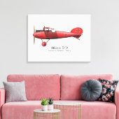 Red Baron Manfred von Richthofen German Flying Ace Canvas Afdruk (Insitu (Woonkamer))