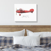 Red Baron Manfred von Richthofen German Flying Ace Canvas Afdruk (Insitu (Slaapkamer))