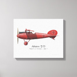 Red Baron Manfred von Richthofen German Flying Ace Canvas Afdruk