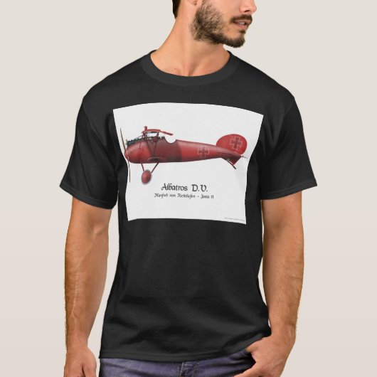 Red Baron ook bekend als Manfred von Richthofen en T-shirt (Voorkant)