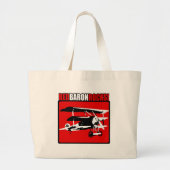 Red Baron Rocks. Grote Tote Bag (Voorkant)