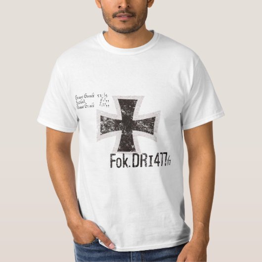 Red Baron's Fokker DR1 Triplane  Insignia T-shirt (Voorkant)