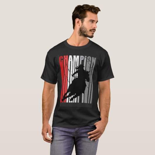 Red Barrel Racing Champion Southern Womens Boerder T-shirt (Voorkant volledig)