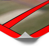 Red Baseball Custom Photo and Jersey Number Poster (Hoek)