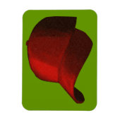 RED BASEBALL HAT PET GRAPHIC MAGNEET (Verticaal)