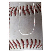 Red Baseball Stitching Medium Cadeauzakje (Achterkant)