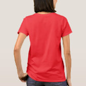 Red Basic Joy to the World Print T-shirt (Achterkant)