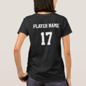 Red Basketball Team, Player & Jersey Number Tshirt (Achterkant)