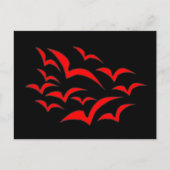 Red Bat Cloud Briefkaart (Voorkant)