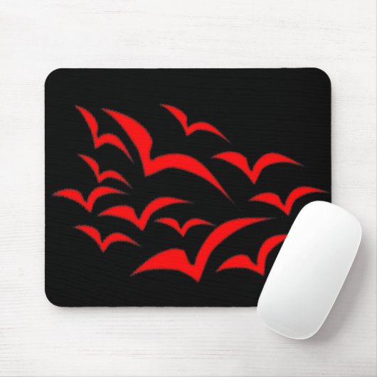 Red Bat Cloud Kinder Mousepad Muismat (Met muis)
