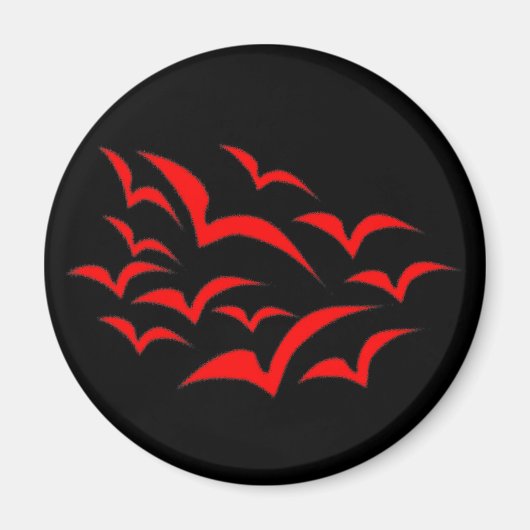 Red Bat Cloud Magnet (Voorkant)