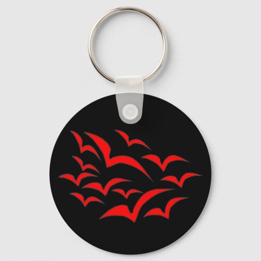 Red Bat Cloud Sleutelhanger (Voorkant)