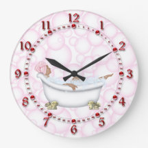 Red Bathroom Shiny Numbles