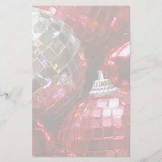Red Baubles bleek Briefpapier (Voorkant)