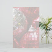 Red Baubles bleek Briefpapier (Staand voorkant)