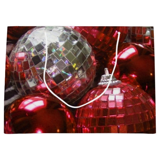 Red Baubles cadeau Large Cadeautasje (Voorkant)