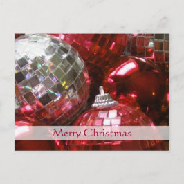 Red Baubles "Merry Kerstmis"-briefkaart Feestdagenkaart