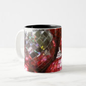 Red Baubles mok met twee toonhoogten (Voorkant links)