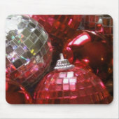 Red Baubles mousepad Muismat (Voorkant)