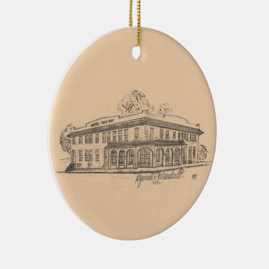 Red Bay Hotel Ceramic Ornament (Rechts)