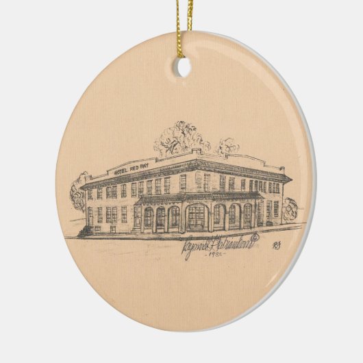 Red Bay Hotel Ceramic Ornament (Links)