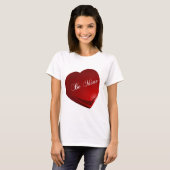 Red Be Mine Heart T-shirt (Voorkant volledig)