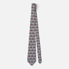 Red Beakers Chemistry Design Necktie Stropdas
