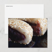 Red Bean Paste Bun Briefkaart (Voorkant / Achterkant)