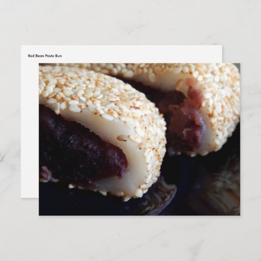 Red Bean Paste Bun Briefkaart (Voorkant / Achterkant)