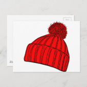 Red Beanie Briefkaart (Voorkant / Achterkant)
