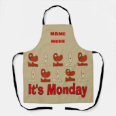 Red Beans & Rice, Ontwerp tekst toevoegen, Schort (Voorkant)