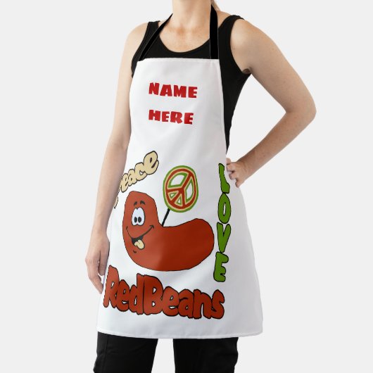 Red Beans & Rice, Ontwerp tekst toevoegen, Schort (Insitu)