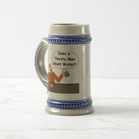 Red Beard Beer Stein Bierpul (Voorkant links)